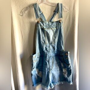 Light Blue Denim Overalls